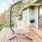 Hanging Hammock Chair with Cushions and Sturdy Rope for Indoors Outdoors